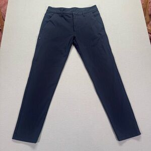 BYLT Mens Everyday Pant 2.0 Navy Blue Size M Casual Travel Stretch Comfort